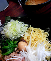 「つけ麺＋葱(950円）」@麺場 ちゃっちゃかの写真