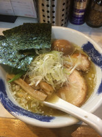 「塩らーめん全部入り  830円＋サービス券ネギトッピング」@麺屋 扇 SENの写真