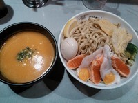 「【11/3限定】あさキャロットつけ麺(大盛) ￥900＋味玉」@中華蕎麦 瑞山（ZUIZAN）の写真