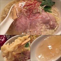「【出前ラーメン】ワハハ煮干そば（塩）750円＋ホッピー赤」@串あげ ムタヒロの写真