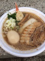 「渡り蟹の白湯そば（特製）中華蕎麦とみ田×麺屋一燈」@東京ラーメンショー2014の写真