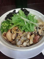 「〖ナイトゲリラ～〗焼き・キノコそば870円」@丸直の写真