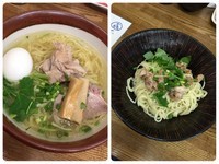 「【限定】超淡麗鶏そば￥770＋味玉￥100＋和え麺￥150」@㐂九家の写真