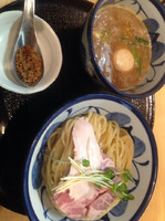 「鶏と魚介の味玉つけ麺」@つけ麺 たけもとの写真