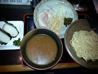 「ランチセット(和風つけめん+おにぎり2個)850円」@和風らーめん匠 深谷駅前の写真