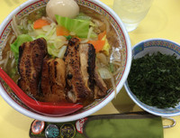 「炙り焼豚ラーメン＋半熟煮玉子＋磯海苔」@どうとんぼり神座 ルクア大阪店の写真