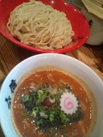 「赤辛つけめん中盛300g」@赤備の写真