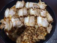 「激辛(半)チャーシュー麺（並）（800円）」@北大塚ラーメンの写真