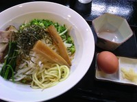 「那須御養卵の和えそば（650円）」@俊麺なが田の写真