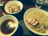 「鶏つけそば 豚ロースト丼」@らぁ麺 やまぐちの写真