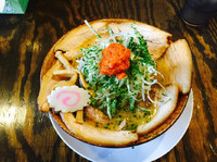 「からし味噌ちゃーしゅーめん」@満月 豊栄店の写真