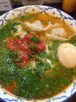 「パクチーラーメン」@づゅる麺 池田の写真