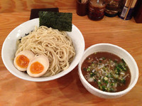 「つけ麺（大盛無料）＋かつお味玉  750＋70円」@富士らーめんの写真