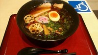 「たまり醤油ラーメン　690円」@らーめん村里木 友部SA（下り）の写真