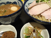 「鶏と魚介の特製つけ麺」@つけ麺 たけもとの写真