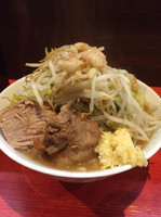 「小ラーメン¥650(アブラマシ、ニンニクマシマシ)」@ラーメン二郎 会津若松駅前店の写真