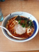 「辛煮干しそば（太麺）」@麺屋 鶏口の写真