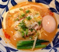 「辛らーめん　880円　味玉100円」@麺屋ぬかじの写真