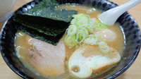 「濃い鰺ラーメン(太麺)」@マルミ・サンライズ食堂の写真