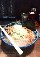 「温玉油そば（８８０円）」@兎に角 松戸店の写真