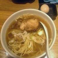 「鶏煮干しそば+味玉+炊き込みめし」@煮干し中華そば三四郎の写真