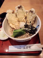 「牡蛎天ぶっかけ1,100円」@そば処 太宝家の写真