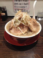 「豚斬りラーメン(麺&野菜大盛り)」@豚斬りらーめんの写真