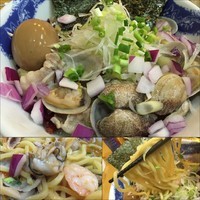「【期間限定】汁なしアサリそば 730円＋味玉」@麺屋 扇 SENの写真