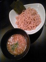 「濃厚鶏つけそば（醤油スープ）８００円」@濃厚鶏そば 麺屋たけいち渋谷邸の写真