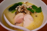 「濃厚鶏茸そば（限定）＋シメのご飯」@福の神食堂の写真