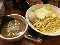 「四種の魚のつけ麺（大盛）＋味玉」@『   』（無銘）の写真