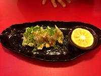 「生絞りネギおろし餃子」@麺屋勝水の写真