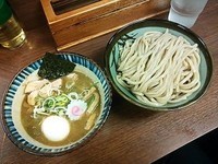「つけ麺煮番搾り(中)＋特製トッピング」@つけめん 三三㐂の写真