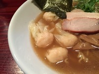 「汁SOBA（ブレンドスープ＋白醤油＋エビワンタン）」@sancha 笑'zの写真