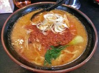 「担々麺（限定品） \720＋半ライス \100」@ハッスルラーメンホンマ 浅草店の写真