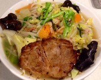 「タンメン　中盛り・太麺800円　チャーシュー100円」@麺処 まるよし商店の写真