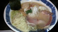 「【限定】手作りエビワンタン麺（塩）細平打ち麺￥880」@龍のひげの写真