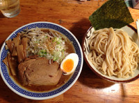 「もりそば中盛(野菜トッピング)」@大勝軒 佐貫店の写真