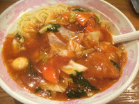 「肉スタミナ冷やしメン 730円」@ラーメン 現代の写真