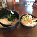 ミニラーメン500円＆豚めし100円
