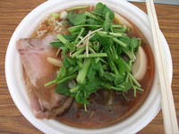 「【麺や 七彩×BASSO ドリルマン×魂麺】秋田稲庭中華そば」@東京ラーメンショー2014の写真