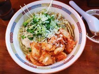 「キムチ油そば(730円)+中盛り(50円)」@宝華らぁめんの写真