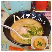 「【限定】とんこつぱいたん煮干しそば＋茶碗蒸し」@ハイデン.コッコFACTORYサマンサ・タマサの写真