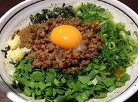 「台湾まぜそば」@麺屋はなび 新宿店の写真