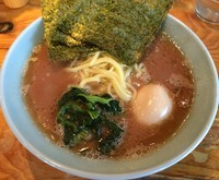 「朝ラー＋味玉（￥500＋￥100）」@横浜ラーメン 武蔵家 大井町店の写真