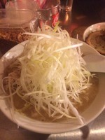 「肉ネギ味噌ラーメン+チャーシュー丼」@東京屋台ラーメン とんとん亭 川口芝本店の写真