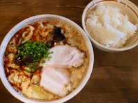 「ふわ玉酸辣湯麺＋ごはん（小）」@麺処 井の庄の写真