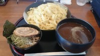 「つけ麺(大盛)(平打ち麺)」@くりの木 加須店の写真