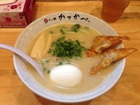「煮玉子鶏白湯ラーメン」@らー麺 かすかべの写真