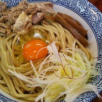「冷やし汁なし（限定）」@自家製太麺 元気屋の写真